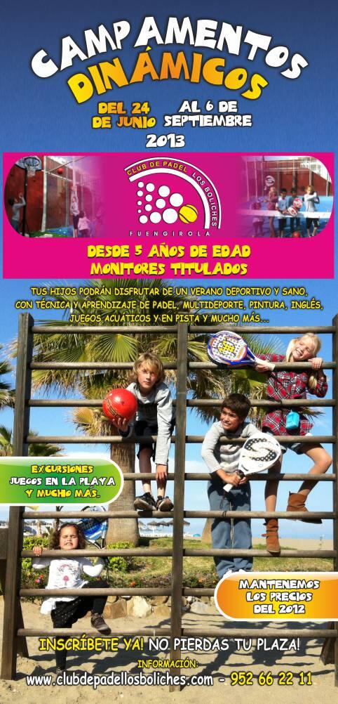 PadelBoliches's tweet photo. Campamentos Dinámicos 2013 en el Club de Padel Los Boliches. Te esperamos!!!! No pierdas esta oportunidad.... http://t.co/D9pDkjny62