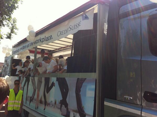 Queerboys's tweet photo. Everybody matters at the workplace! Thanks @CreditSuisse http://t.co/DclfsX1Nyh