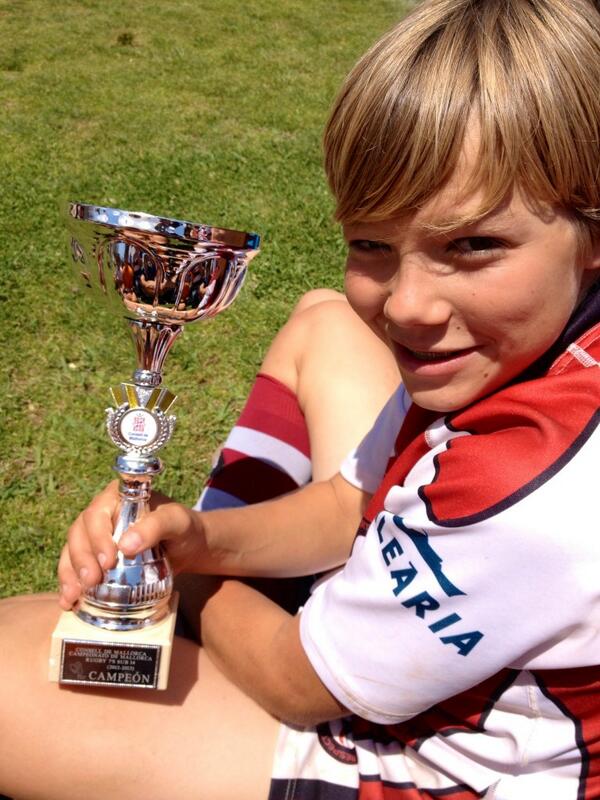 AndreNelles's tweet photo. Final Rugby Day of the season for Luca and his team. Campeones de Baleares ! Well done son - proud Daddy ! http://t.co/7zp3lVyGzv
