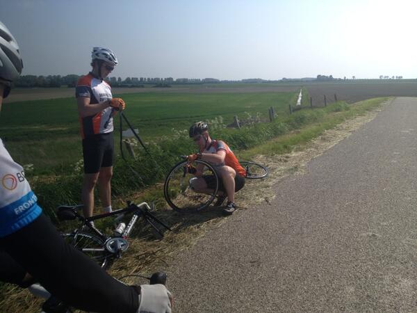 Soms ook een pech gevalletje maar met glimlach in het zonnetje