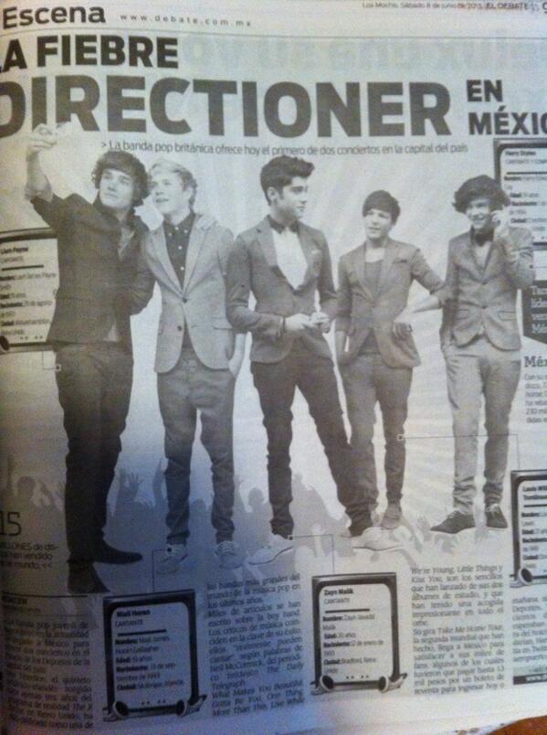 SoniaaMorales's tweet image. Leo el periodico y derrepente me encuentro con esto #OneDirectionEnMexico