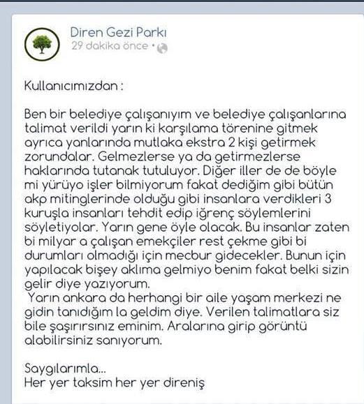 Başbakan Ankara'da böyle karşılanacakmış... #direngeziparkı #direnankara