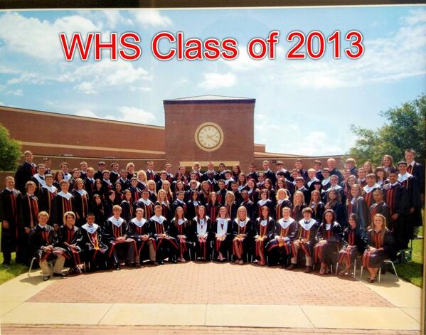 WHSTrojans's tweet photo. Congrats to the Class of 2013 !!! http://t.co/CJoUHkjnXg