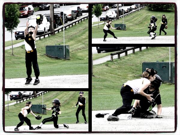 Out at third!, via pizap.com