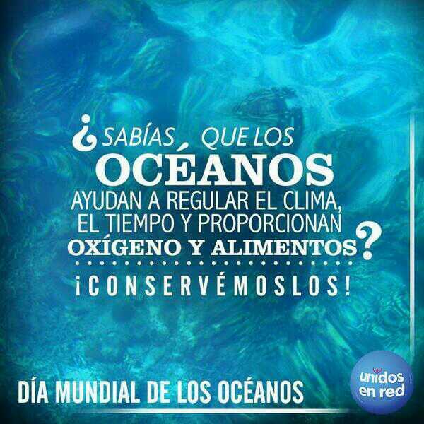 Ecogranjero's tweet photo. El océano absorbe anualmente cerca del 25% del CO2 que se agrega a la atmósfera  #DiaMundialdelosOceanos http://t.co/4Dm3wqMltQ