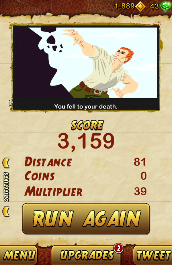 HasanBabam's tweet photo. I got 3159 points while escaping from a Giant Demon Monkey. Beat that! http://t.co/GAG2yUZnDp http://t.co/qBO4xPSlgb