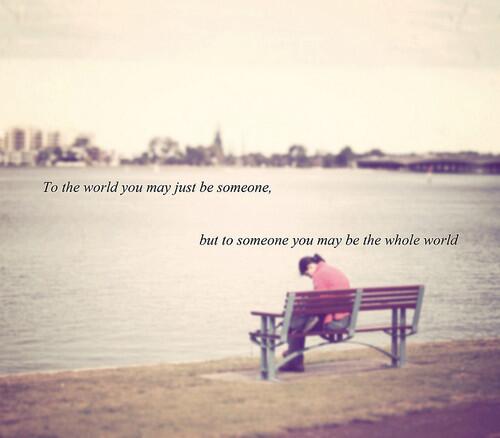 ventaa_dhoet's tweet photo. To the world you are just be someone http://t.co/1Zlc8LXBLG