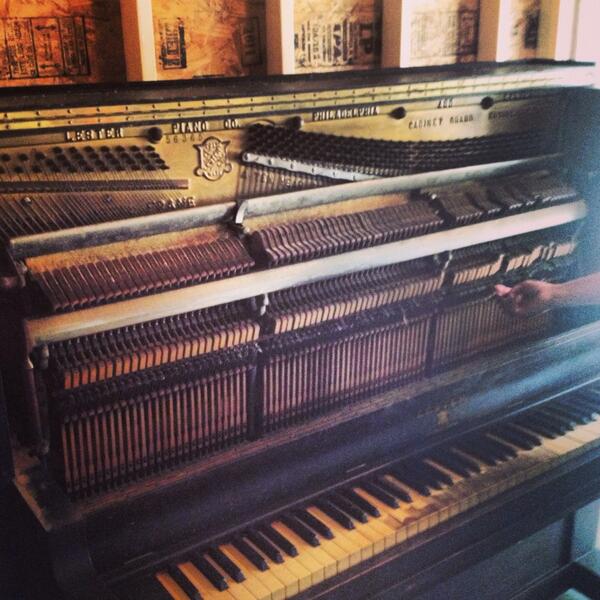 RedMtn_Standard's tweet photo. 100 yr old piano but new to us. http://t.co/N72vWcHeJ3
