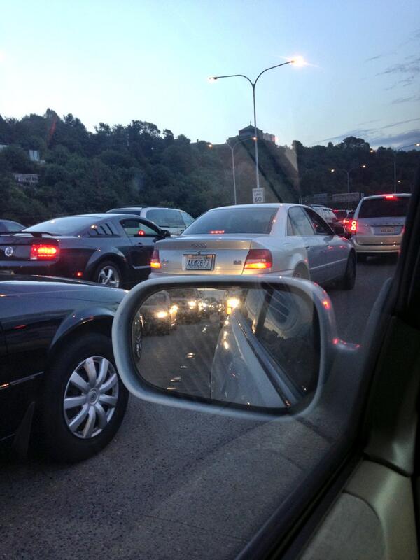 JSaprai's tweet image. Stuck in traffic in Seattle !