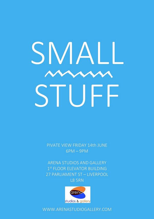 Pleasr RT! Small Stuff at the Arena Gallery next week arenastudiosgallery.com