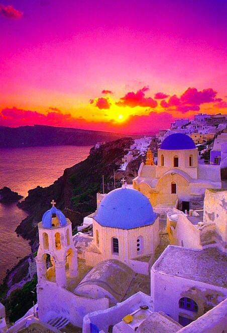 美しい風景 サントリーニ島の夕焼け ギリシャ T Co Pq797imzgo Twitter