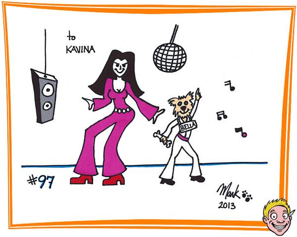 MarkPaws's tweet image. Pet Drawing Number 97: Joseph wanted Bella with Kavina Dancing at Disco! markpaws.com/petdrawings/de…