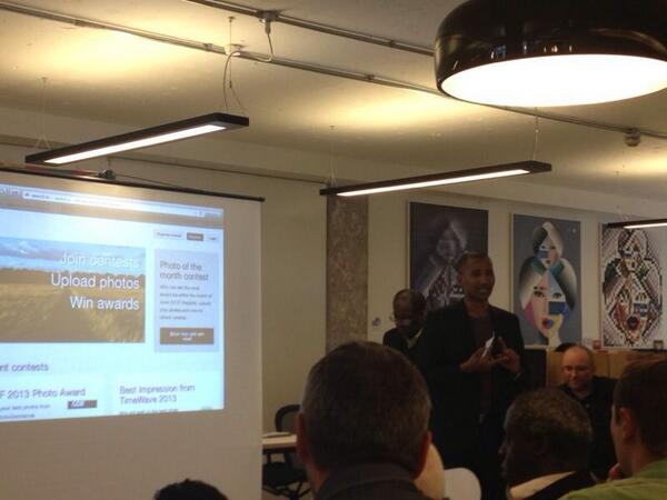 hellogenai's tweet image. I was presenting @awardio at @AccessHack. #AccessibilityHack. #pitch