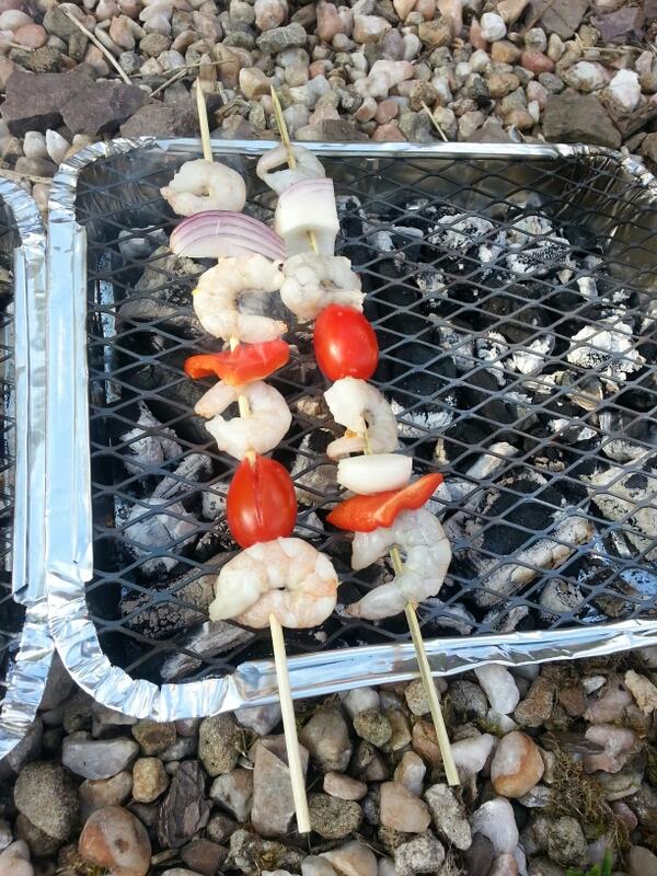 bruce5587's tweet image. Put another shrimp on the barbie with @DervlaMcCreesh  #aussieaccent #bbq
