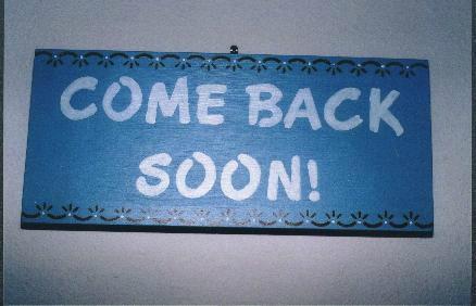 Your come in back. Back soon. Come back. Come back - мы с вами. Back soon game.