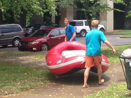 faytown's tweet photo. #shootthehooch rescued by Sam and  mike from massive thunderstorm while floating http://t.co/qzvX8cCSAn