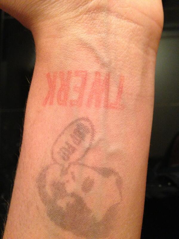 michellespacek's tweet photo. @tdochertyyy the TWERK on my wrist proves it 😉 http://t.co/1OkEsOrjWO