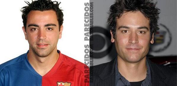 SonParecidos's tweet photo. Xavi Hernández y Josh Radnor (Ted Mosby) http://t.co/yZojHsjIPl