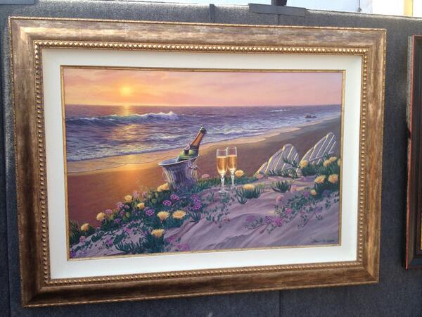 kevinbrueck's tweet image. At the LA Wine Festival soaking up all the exquisitely classy fine art. #sarcasmexplosion