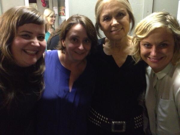 TheRealDratch's tweet photo. U never know who will do the monologues at #ASSSCAT @UCBTheatreNY - tonite-Gloria Steinem!! #wow http://t.co/Xnqp819Idq