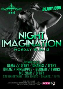 TONIGHT June'10th "NIGHT IMAGINATION" <a href="/Revel_LoungeBDG/">Revel Lounge & Bar</a> w/ @GemaDTRY <a href="/dhanesocces/">dhanes tyas</a> <a href="/dhenzpineapple/">DhenzPNP</a> <a href="/arisbernad/">Aris Bernad</a>