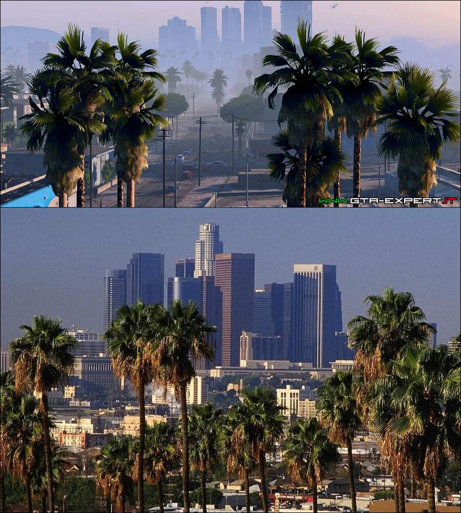 GTA V - Cadê o Game - Comparação: Los Santos vs Los Angeles