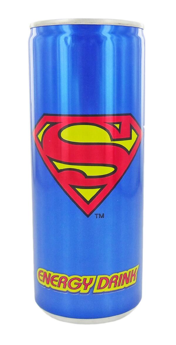 InnovationJen's tweet image. New #Superman branded #energy drink launched in  #Austria and #UK @InnovationPLA