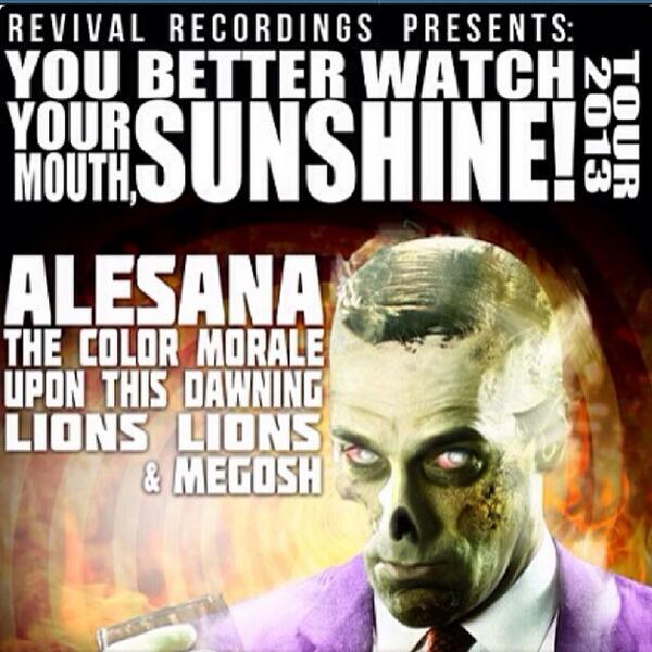 So, I guess this is the last American tour of 2013. My guess is they're going to the UK or working on a new album..