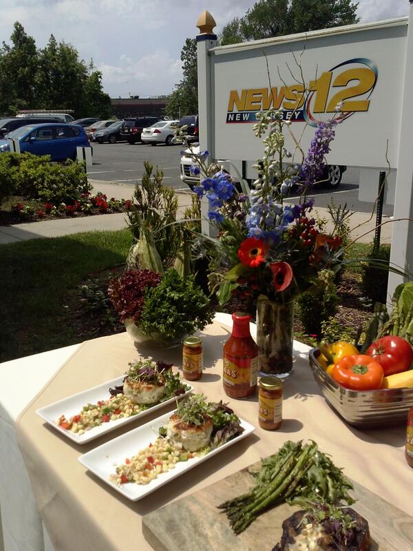 ResoundAgency's tweet photo. Chef Fabian Quiros of @SCGPrinceton grilled BBQ steaks &amp; crab cakes for @News12NJ this afternoon! #resoundclientclip http://t.co/OQVRtWQ8IU