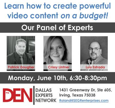 DallasExperts's tweet image. Join entrepreneurs and business professionals at tonights DEN meeting. You dont want to miss tonights free event!