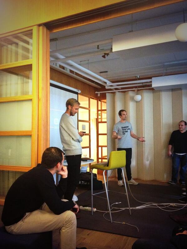 studemia's tweet photo. Watching our friends @revibefm pitching at #stockholmstartups http://t.co/CrEW3g98Dm