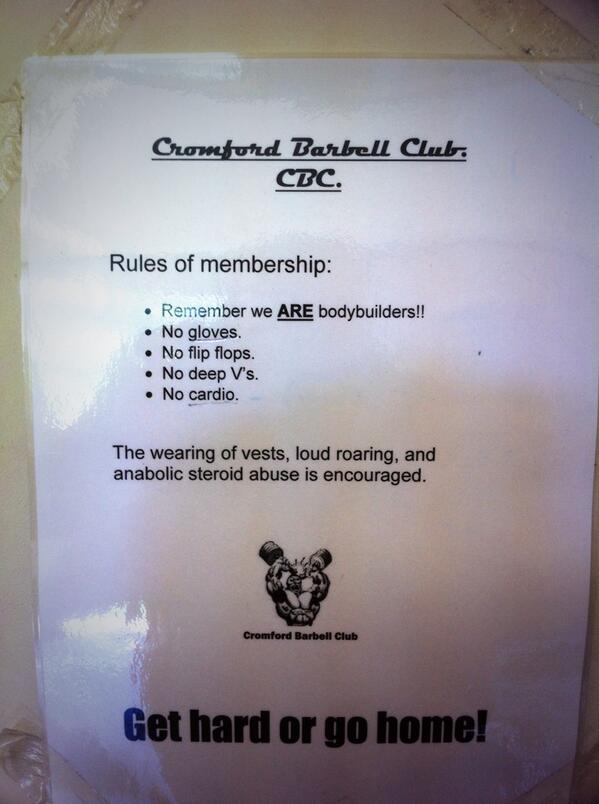 AshstathamAsh's tweet photo. @LukeTwigg94 proper gym rules! http://t.co/OnDsHHr5y3