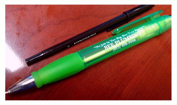 SpectrumRest's tweet image. No job is too big, but this pen is! This #creativemarketing gave our office a chuckle. #itsthelittlethings #lqtm