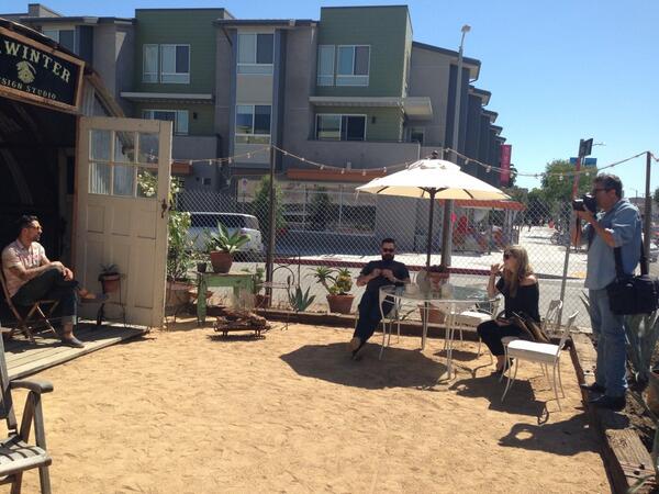 MWinterDesign's tweet photo. We're shooting with the @latimes today! http://t.co/95S4hApxhq