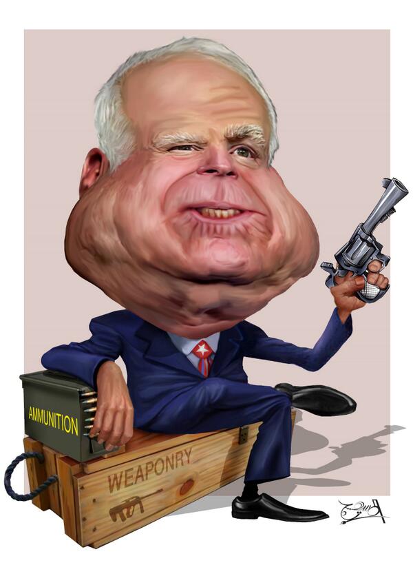 Afbeeldingsresultaat voor john Mccain cartoon