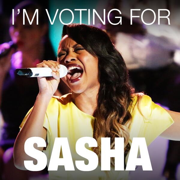 Retweet round of applause for <a href="/SashaAllenMusic/">Sasha Allen</a>! #VoiceTop5