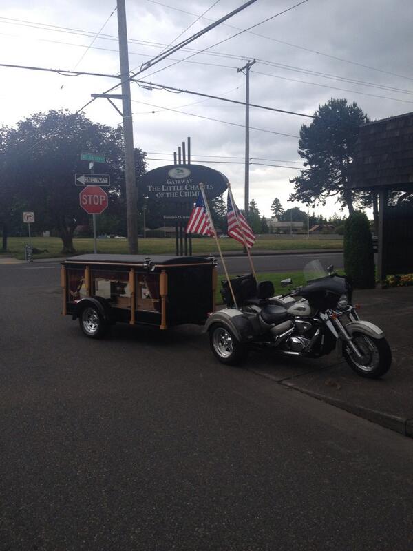GoInStyleLimos's tweet image. Motorcycle Hearse "The Final Ride"