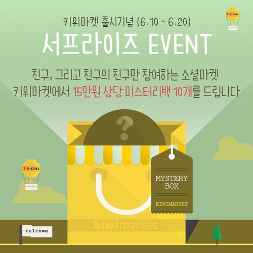 kiwi_market's tweet photo. 키위마켓에서 출시 기념 첫 이벤트를 실시합니다. 이 글을 RT 해 주시면 추첨을 통해 15만원 상당의 미스터리 박스를 드려요 ^^ 혹시나 맘에 안 드는 물건은 키위마켓에서 다시 팔기!! http://t.co/XnHZMSn3FV