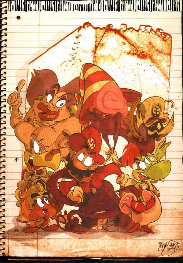 Nyleak's tweet photo. Very awesome Paper Mario artwork! #Nintendo http://t.co/Ltc88edWaK