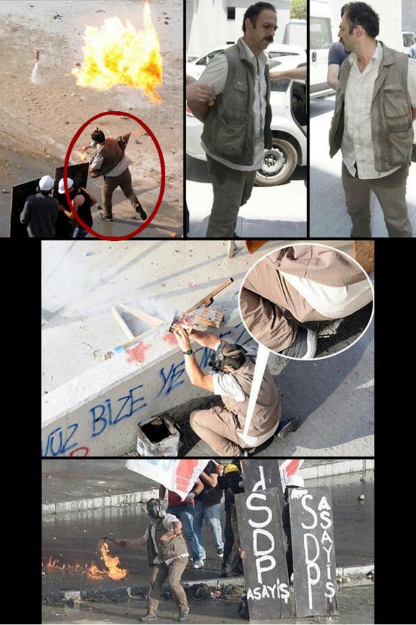 Valimutlu's tweet photo. İşte polis diye söylenen ve elinde molotof kokteyli bulunan Devrimci Karargah üyesi eylemcinin tüm fotografları http://t.co/FsB5MN7QOd