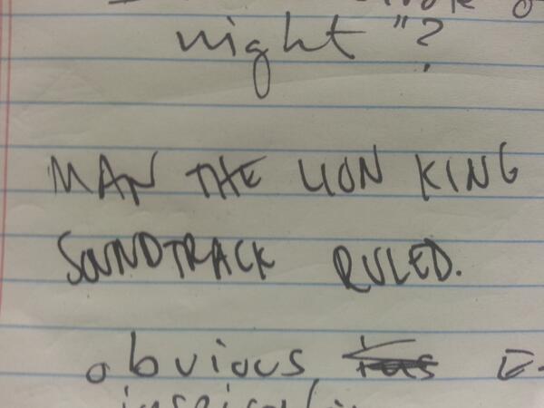 EmilyWoodbury's tweet image. Yes it did, @Emperors__Club...yes it did. #hiddennotes #lionking