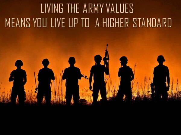 RT if you live THE ARMY VALUES!! #letsseewhowillRTthis #go #armyvalues #Rt #hooah #JL