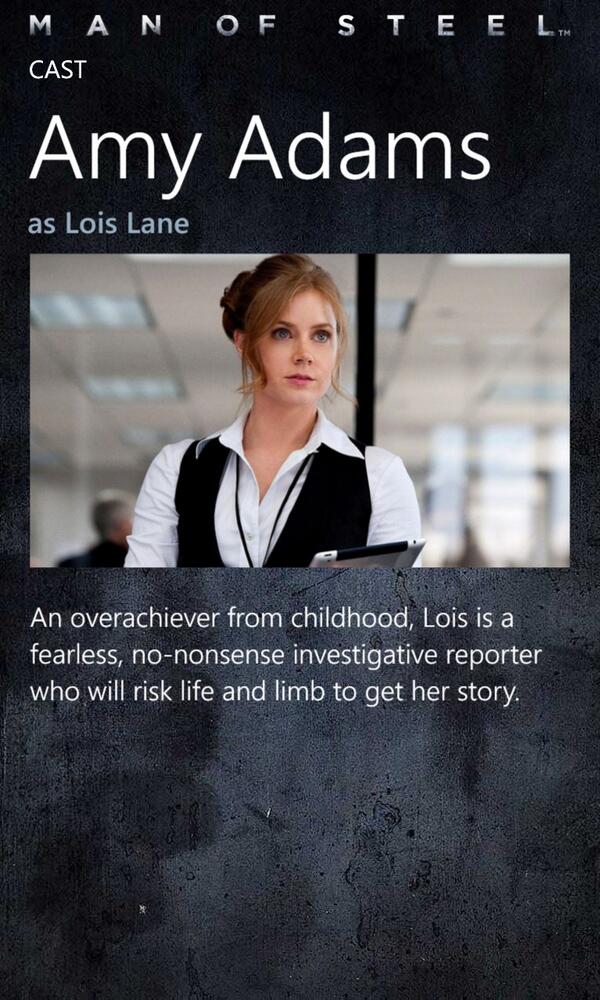 MobieChick's tweet photo. I can't wait to see #Superman too, but what about #LoisLane? She's my kind of gal. @TamaraBenningto @Kelly197730 http://t.co/qrGDlyFlsu