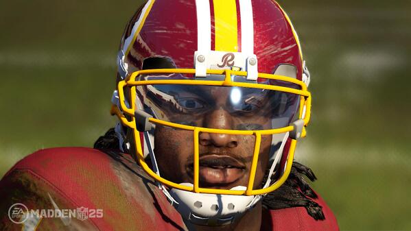 EAMaddenNFL's tweet photo. Washington @Redskins QB @RGIII is lookin' good in #MaddenNext25 powered by #EASPORTSIGNITE! RETWEET if you like! http://t.co/4iBHQfFOU4