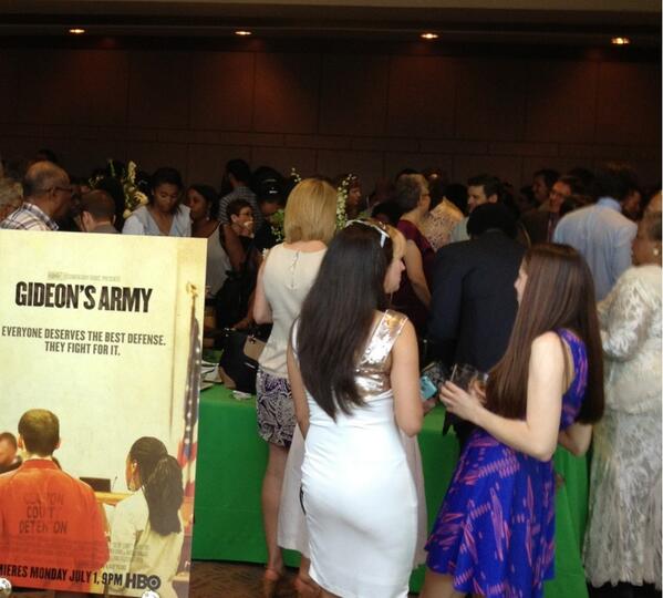 Packed house <a href="/cartercenter/">The Carter Center</a> for HBO doc #GideonsArmy featuring my MS sister <a href="/junehardwick/">June Hardwick</a> &amp; awesome public defenders.
