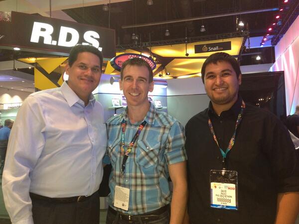 President of Nintendo of America, Reggie File-Aime, and Paul Gale Network at E3 2013