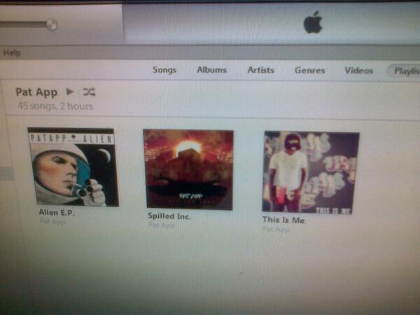 AntonySpencer95's tweet image. My @patappmusic library #ThisIsMe #SpilledInc. #AlienEP