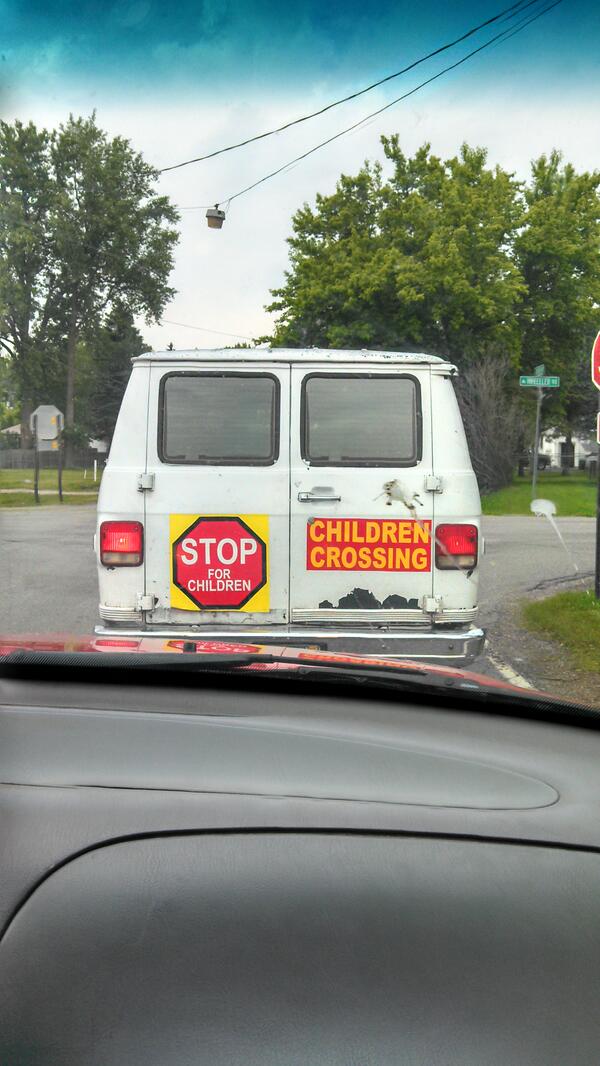 DPhil23's tweet image. #RapeVan from hell. It also says free candy and ice cream on the side. Watch out #Children