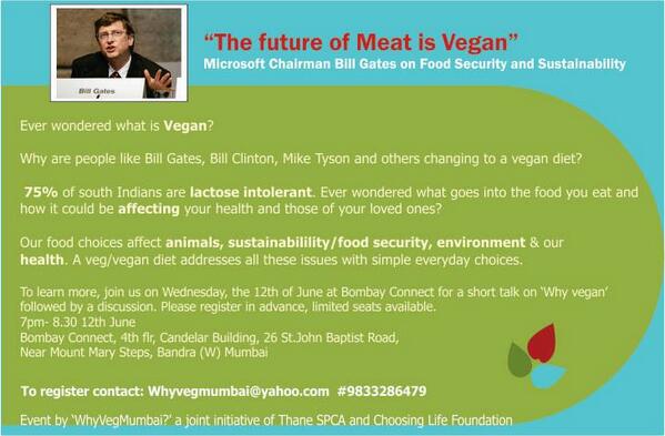 BombilTimes's tweet image. Why go vegan? Get to Bandra at 7pm this #BombilWednesday to find out. RT Dear @himani_shetty, fishies wish you luck!