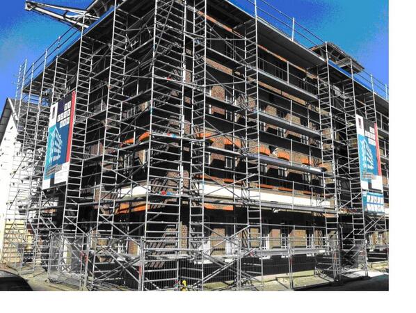 ‘De Ezerman’ nu volledig in de steigers!! Voor meer info bezoek 1618vastgoed.nl/ezerman